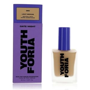 NIB Youthforia Date Night Skin Tint Serum Foundation Light Medium 260